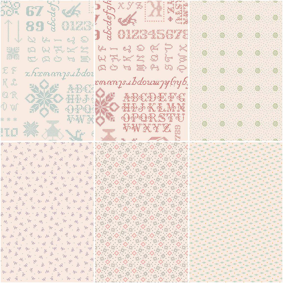 Piece & Plenty Fat Quarter Bundle Lori Holt FQ-15870-48 Pre-Order Jan 2025