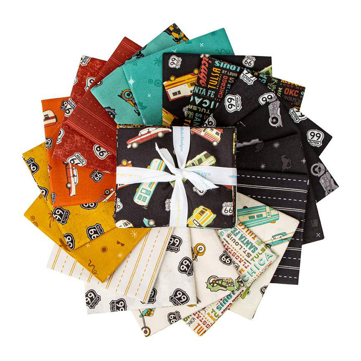 Route 66 Fat Quarter Bundle Riley Blake Anderson Design Group FQ-15010-18