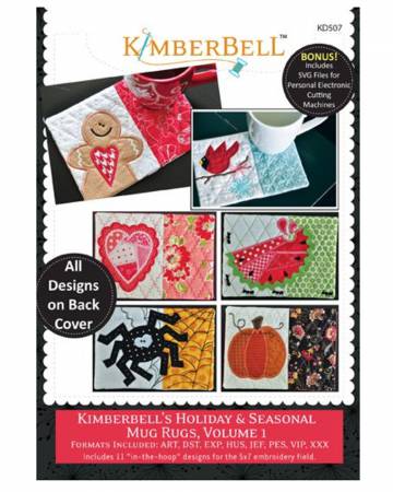 Kimberbell's Holiday & Seasonal Mug Rugs Vol 1 # KD507