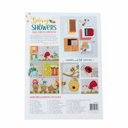 Kimberbell Spring Showers Embellishment Kit # KDKB1261