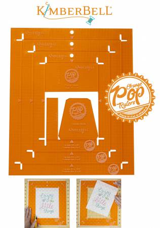 Orange Pop Rulers Rectangle Set # KDTL102