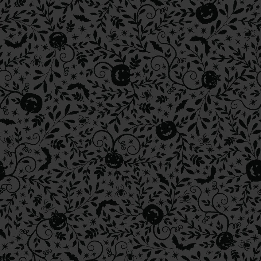 Pumpkins and Potions Designer: Kimberbell Halloween Pumpkins Vines MAS10572-J Fabric by the yard