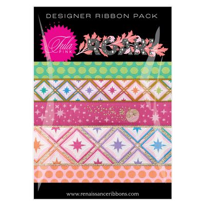 Tula Pink Roar! Blush Designer Pack Ribbon  RRDP103