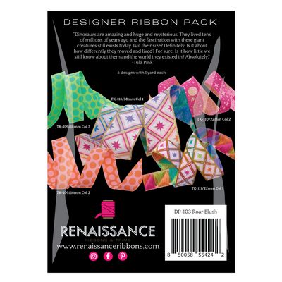 Tula Pink Roar! Blush Designer Pack Ribbon  RRDP103